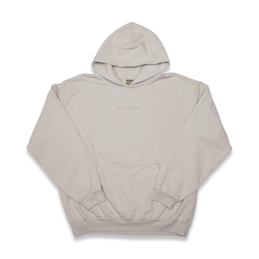 "FINE PRINT" HOODIE (CRÉME)